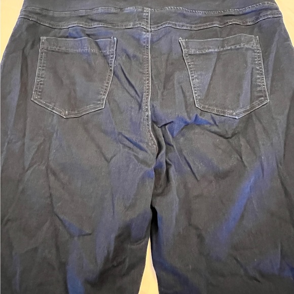 2X Terra & Sky Crop Jeans Womens Plus Size 30W 22W Blue Denim Stretch Spandex. - Picture 7 of 8